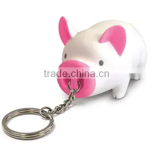Cheap Advertising Pigg Shaped Keychain thumbnail-1
