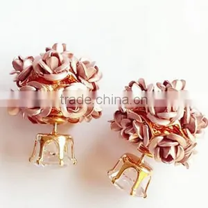 Ball-flower Fashion Diamond Stone Jewelry Stud Earrings thumbnail-6