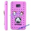 Pink Cartoon Protective Silicone Case for Samsung S2 I9100/i9108 thumbnail-1