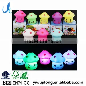 Lovely Baby Sleeping Safe Night Lamp LED Small Colorful Mushroom Light Lamps for Kids thumbnail-1