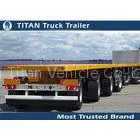 4 Axles 60 Tons 40ft Flatbed Semi Trailer With Mechanical Steel Spring Suspension thumbnail-1