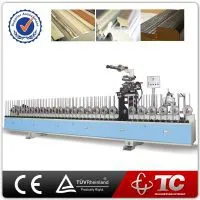 Multifunction Wooden Door / Pipe Sandwiches Automatic Profile Wrapping Machine thumbnail-1