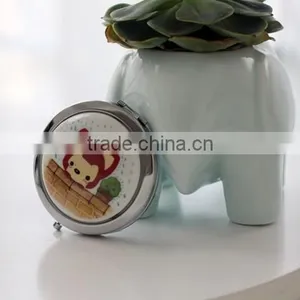 Promotional Round Pocket Mirror / Round Makeup Mirror / Round Compact Mirror thumbnail-2