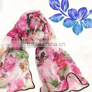 PRINTED POLYESTER SCARF thumbnail-1