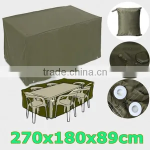 2016 Newest 6 Seater Waterproof Furniture Set Cover Shelter Patio Garden Rectangular Rain 270x180x89cm thumbnail-1