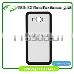 2d Sublimation Heat Transfer PC +TPU Silicon Blank Cell Phone Case for Prosub-Samsung A8 thumbnail-1