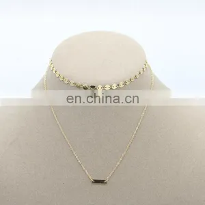 Fashion Long Chain Necklaces Thin Chain Choker Necklace thumbnail-3