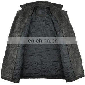 2015 Last Fashion Mens Hot Selling Handsome pu Leather Mens Long Coat thumbnail-2