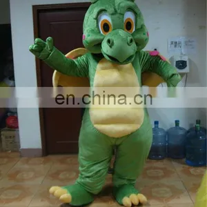 2013 Green Dinosaur Mascot Costume XXXL Size thumbnail-1