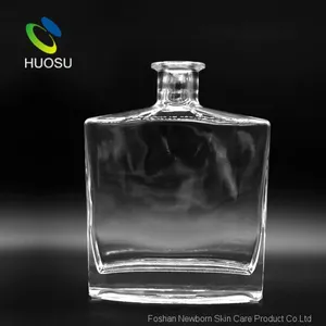 China Manufacturer New Products Empty Customized Whiskey Vodka Glass Drinking Bottle thumbnail-1