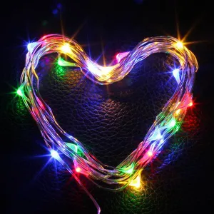 3M 5M LED String Copper Wire Battery Operated LED String Fairy Lights Party Wedding Christmas Decoration thumbnail-3