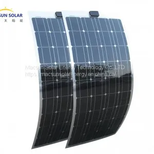 Factory Price Macsun Solar 200W Semi-flexible Monocrystalline Solar Panel thumbnail-4