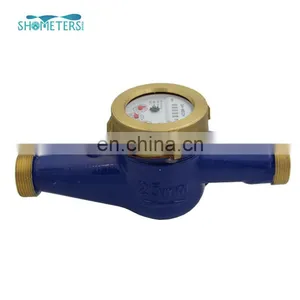 China Supply Multi Jet dn 20 Brass Water Flow Meter With Water Meter Pulse Sensor thumbnail-5