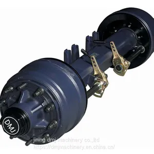 Heavy Duty American Type Drum Trailer FUWA Type Axle thumbnail-1