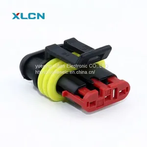 3 Pin AMP Super Seal 1.5mm Series Connectors 282087-1 282105-1 thumbnail-1