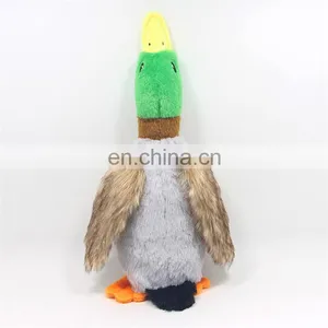 Eco-Friendly Animal Shaped Wind Duck Flippers String Pet Squeaky Plush Toy for Dog thumbnail-4