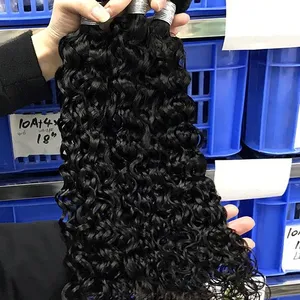 KHH Raw Burmese Curly 100% Raw Unprocessed Remy Hair Weft Mink Burmese Curly Hair Wholesale Raw Burmese Hair Vendors thumbnail-1