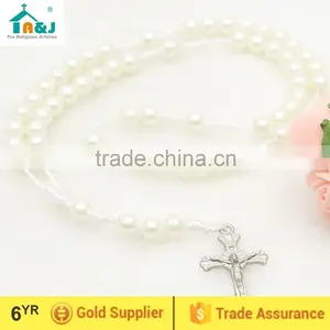 Plastic Pearl Beads Rosary thumbnail-1