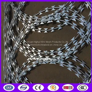 BTO -22 Cross Blade Flat Barbed Wire Strip Razor Sharp Ribbon Silver Fencing thumbnail-1