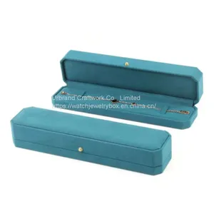 New Octagonal Super Fiber Jewelry Packing Box Ring Earring Necklace Bracelet Box With Custom Logo. thumbnail-3