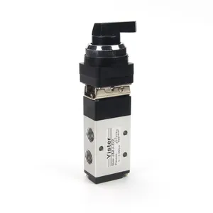 Pneumatic Mini Aluminum Valve JMJ-02 5 Port 2 Way Mechanical Valve thumbnail-1
