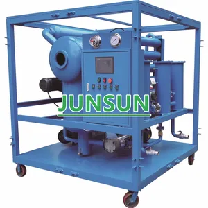ZYD-100 With Flowrate 6000 L/HR Twin-Stage High Vacuum Transformer Oil Filtration Plant thumbnail-1