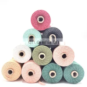 Natural Pure Mixed Polyester Cotton Rope Woven 6MM thumbnail-3