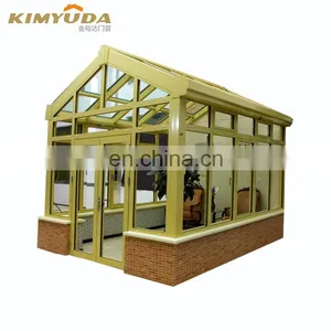 JYD Sunshade System Sunroom Roof Glass House For Garden Aluminum Alloy Frame thumbnail-4