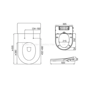 NON ELECTRIC BIDET TOILET SEAT U SHAPE WHITE COLD WATER thumbnail-5