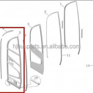 Best Sell Folding Door Parts ZK6129H Service Door Assy 6101-02691 Front Passenger Door for Bus thumbnail-2