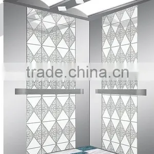 Passenger Elevator Lift Mirror Etched Sino-Germany Joint Venture Company thumbnail-1