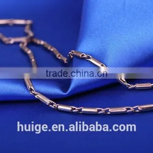 2015 China Supplier Jewellery Fashion Ornate Jewelry Chain Decorative Chain & Coffee Gold Plated Link Chain thumbnail-4