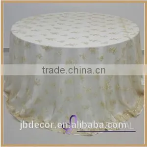 TL015A Luxury Black Damask Flocking Taffeta Tablecloths Table Overlays thumbnail-5
