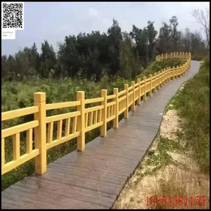 Cement Wood Imitation Railing Molds, for Scenic Area Fence Decoration, Factory Supply, Specifications Can be Customized thumbnail-4