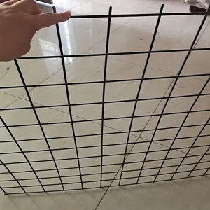 Customizable Welded Wire Mesh Panel Low Carbon Steel Wire Galvanized PVC Coated Anti-Thief Building Construction Mesh thumbnail-2