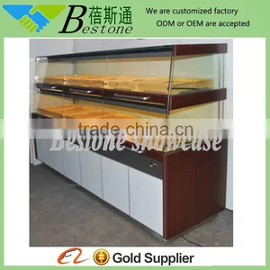 Modern Wholesale Wood Bread Display Rack Shelves for Sale thumbnail-1