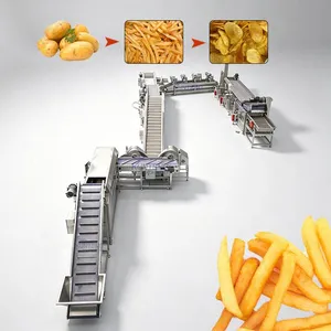 Large Scale French Fries Production Line Continuous Frying Equipment Frozen Potato Chips Complete Processing Line EPC thumbnail-1