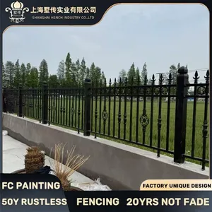 Luxury Wrought Iron Railing Stair Iron Fence thumbnail-3