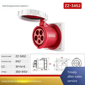 Zhongzhao Electrical Industrial Plug, 5-pin, 125a High Current, Outdoor Use, cb Certified, ce Certified thumbnail-1