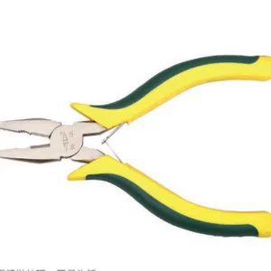 5 Inch Mini Plastic Handle Combination Pliers, CR-V Alloy Steel Multi-function Hand Cutting Pliers thumbnail-1