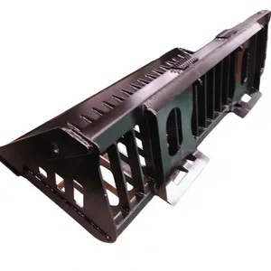 Sieve Bucket Skid Steer SSQA Skeleton Rock Bucket 14 Tines 3 Sections Smooth Edge Non Slip Step Box Frame thumbnail-2