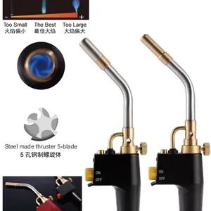 WT‑5STA Premium Aluminum‑Handle Pistol‑Grip MAPP Torch Heavy‑Duty Brass‑Tip Welding Torch thumbnail-1