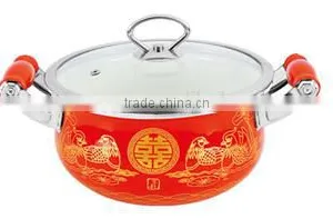 Enamel Strait Pot With Full Decals thumbnail-1