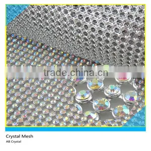 Silver Rhinestone Roll Ss16 4mm AB Crystal 41x150cm Silver Plated Aluminum Without Glue thumbnail-2