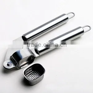 Amazon New Food Grade Approved 100% Stainless Steel Garlic Press Garlic Press and Peeler Kitchen Garlic Peeler thumbnail-1