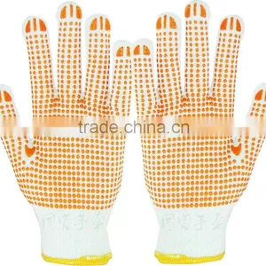 Pvc Polka Dots Gloves/pvc Dotted Cotton Working Gloves/work Glove With Pvc Dot thumbnail-1