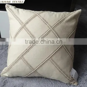 Linen Lace Decor Pillow thumbnail-1
