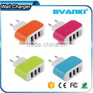 Sales Promotion !!! China Supplier Multi Port Usb Chargers Travel Wall Charger US EU UK AU Plug 5V 3.1A 3 Port USB Charger thumbnail-4