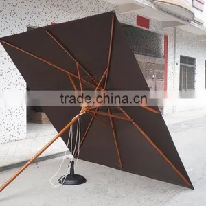Top Quality Hotel Wooden Umbrella thumbnail-4