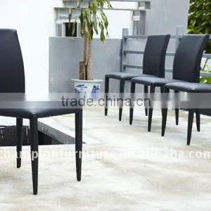 PU Modern Metal Dinning Chair thumbnail-1
